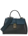 Bottega Veneta Grey Nappa Leather Small Bicolor Piazza Bag (authentic Pre-  Owned)