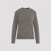 Bottega Veneta Grey Round Neck Pullover In Grey