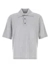 Bottega Veneta Light Grey Melange T-shirt In Gray
