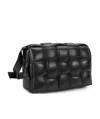 Bottega Veneta Black Padded Cassette Shoulder Bag In Black