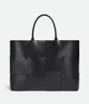Bottega Veneta Arco Large Shopper Bag In Black