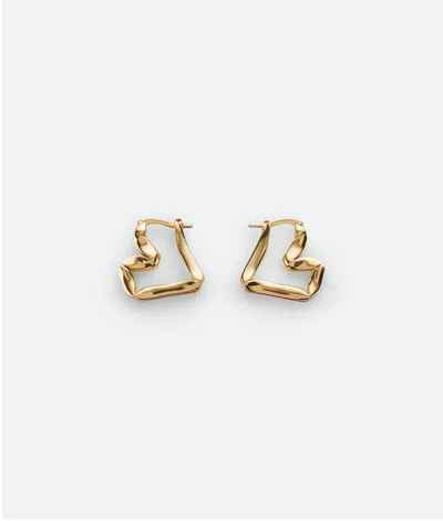 Bottega Veneta H Beam Earrings In Gold