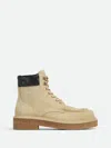 Bottega Veneta Beige Haddock Lace-up Ankle Boots In Beige