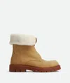 Bottega Veneta Haddock Ankle Boot In Ochre/popcorn