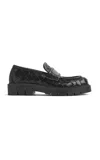 Bottega Veneta Haddock Intrecciato Leather Loafers In Black