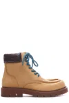Bottega Veneta Haddock Laced Ankle Boots In Giallo