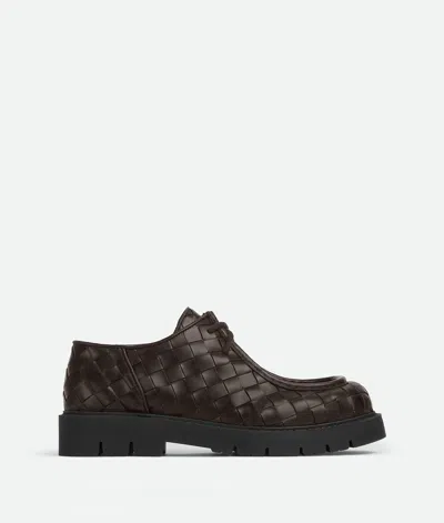 Bottega Veneta Haddock Lace-up Shoes In Brown