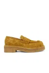 Bottega Veneta Haddock Intrecciato Suede Loafers In Cork
