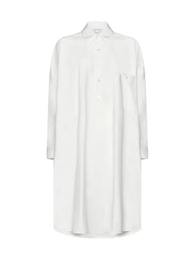 BOTTEGA VENETA HALF-BUTTONED SHIRT DRESS