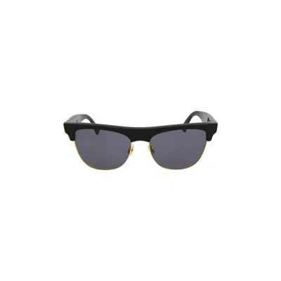 Pre-owned Bottega Veneta Half Frame Sunglasses 'black/grey'
