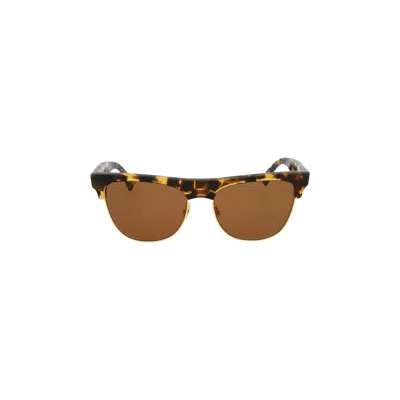 Pre-owned Bottega Veneta Half Frame Sunglasses 'havana/brown'