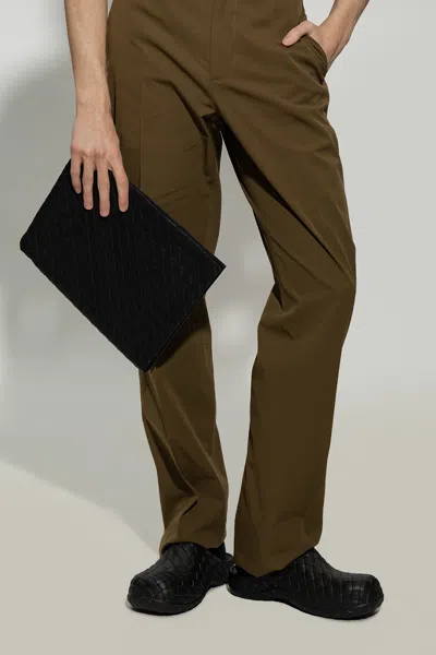 Bottega Veneta ‘half Zip Pouch' Handbag In Black