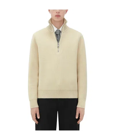 BOTTEGA VENETA HALF-ZIP WOOL JUMPER