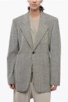 Bottega Veneta Knotted Melange Viscose Blazer Jacket
