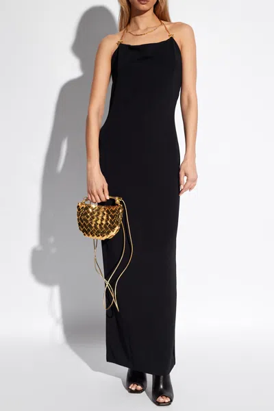 Bottega Veneta Halterneck Dress In Black