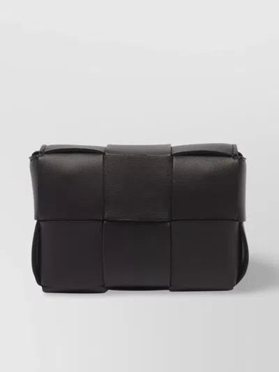 Bottega Veneta Women Cassette Mini Shoulder Bag In Black