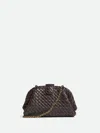 Bottega Veneta Lauren 1980 Teen Leather Clutch In Brown