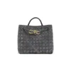 Bottega Veneta Andiamo Medium Bag In Gray
