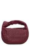 Bottega Veneta Women Jodie Small Leather Handbag With Intrecciato Motif In Burgundy
