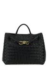 Bottega Veneta Andiamo Large Fondant-coloured Bag In Black
