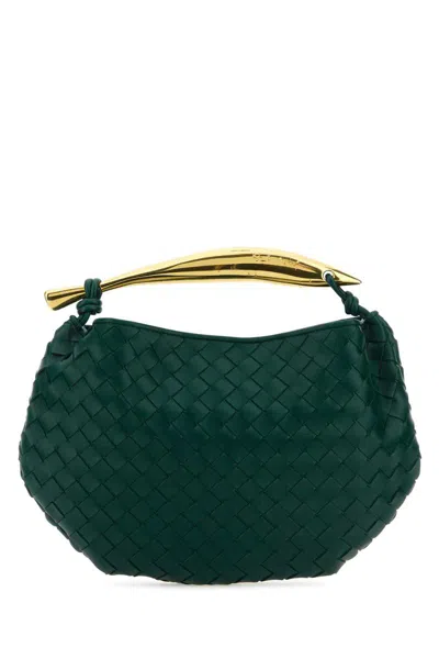 Bottega Veneta Sardine Top Handle Bag In Green