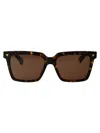 Bottega Veneta Havana Havana Brown Acetate Sunglasses In Brown