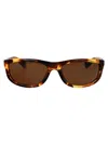 Bottega Veneta Havana-havana-brown Recycled Acetate Sunglasses In Brown
