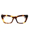 Bottega Veneta Havana Havana Transparent Acetate Glasses In Brown