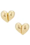 Bottega Veneta Heart Earrings