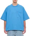 Bottega Veneta Heavy Japanese Jersey T-shirt In Blue
