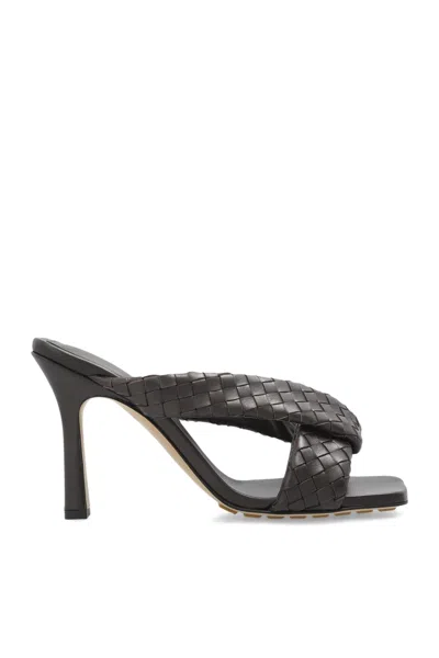 Bottega Veneta Heeled Mules Riva In Black