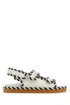Bottega Veneta Two-tone Nappa Leather Jack Sandals In Multicoloured