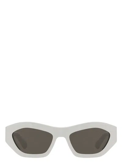 Bottega Veneta Hexagonal Sunglasses In White