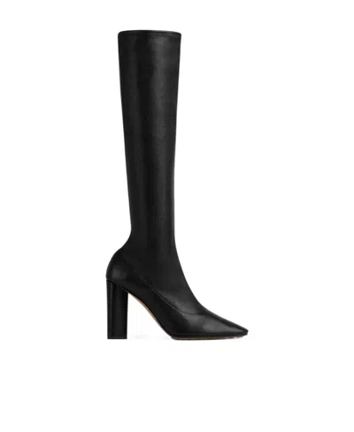 Bottega Veneta High-heeled Boots In Black