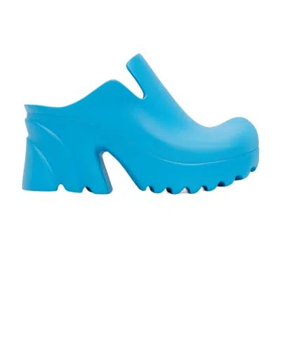 Bottega Veneta High-heeled Muller Shoes In Blue