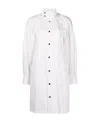 Bottega Veneta Long Sleeved Shirt Dress In Black