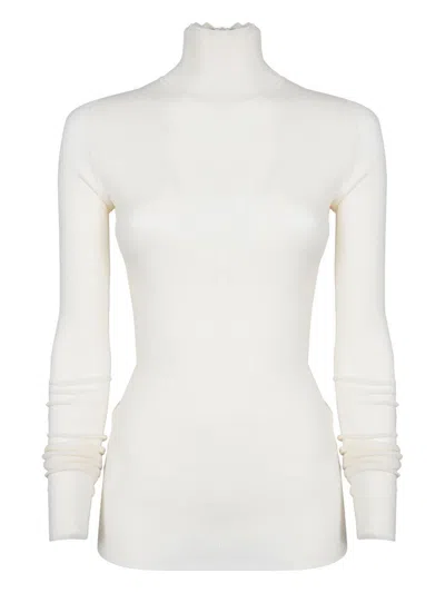 Bottega Veneta High Neck Sweater Clothing In Beige