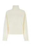 Bottega Veneta High-neck Wool Sweater In White
