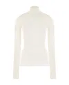 Bottega Veneta Rib-knit Turtleneck Sweater In White