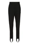 Bottega Veneta High-rise Cotton-blend Stirrup Pants In Black