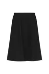 Bottega Veneta Flared Cotton Skirt For Women In Black