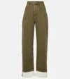 Bottega Veneta Jeans  Woman Color Denim In Green