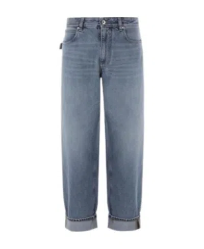 Bottega Veneta High-rise Wide-leg Jeans In Gray