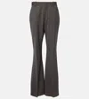 Bottega Veneta Wool Trousers With Thin Stripes In Grey