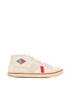 Bottega Veneta Men's Eliot Mid-top Sneakers In Neutral