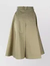 Bottega Veneta High Waist A-line Skirt With Front Pleat