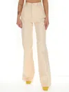 Bottega Veneta Peach Cotton Wide Leg Pant In Pink