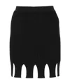 Bottega Veneta High-waist Ribbed-knit Skirt In Black