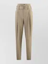 Bottega Veneta High Waist Trousers With Belt Loops