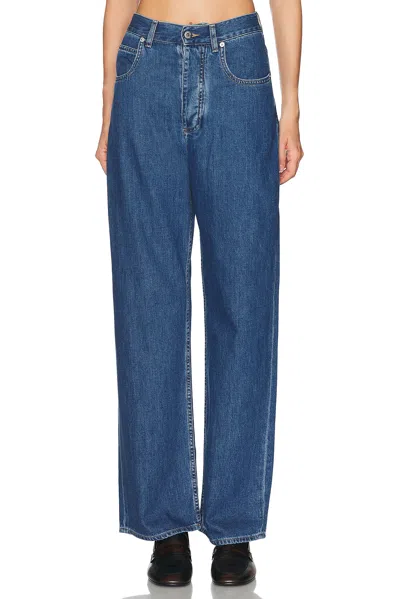 Bottega Veneta High Waisted Bootcut Leg In Blue